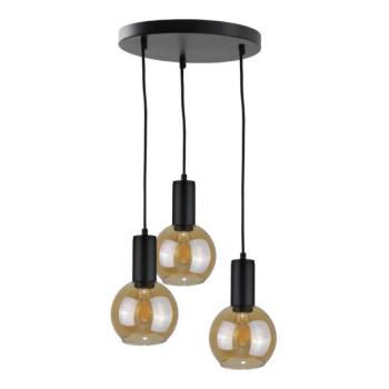 Keter Lighting Csillár zsinóron JANTAR BLACK 3xE27/60W/230V á. 30 cm  kép