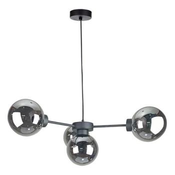 Keter Lighting Csillár zsinóron KALIOPE II 4xE14/50W/230V fekete/füstös fekete  kép