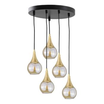 Keter Lighting Csillár zsinóron LACRIMA HONEY 5xE27/60W/230V á. 45 cm  kép