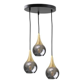 Keter Lighting Csillár zsinóron LACRIMA SMOKY 3xE27/60W/230V á. 30 cm  kép