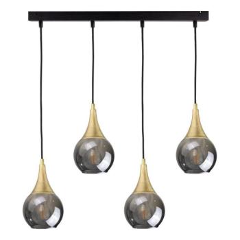 Keter Lighting Csillár zsinóron LACRIMA SMOKY 4xE27/60W/230V  kép