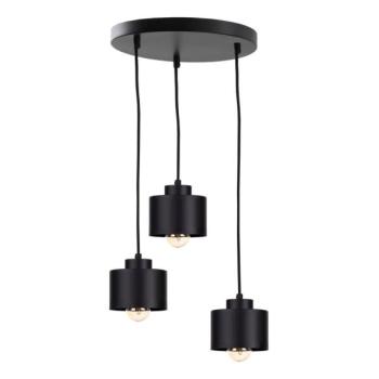 Keter Lighting Csillár zsinóron SIMPLY BLACK 3xE27/60W/230V á. 32 cm  kép