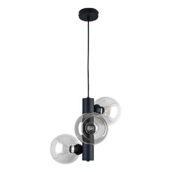 Keter Lighting Csillár zsinóron TUBE 3xE27/60W/230V fekete/átlátszó  kép