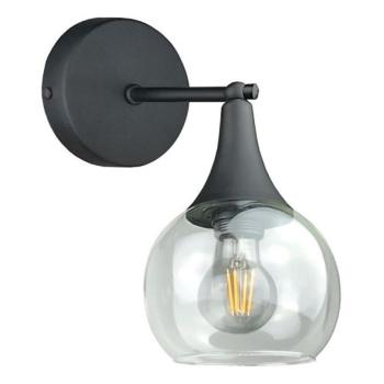 Keter Lighting Fali lámpa STAR 1xE27/60W/230V fekete/átlátszó  kép