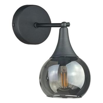 Keter Lighting Fali lámpa STAR 1xE27/60W/230V fekete/füstös fekete  kép