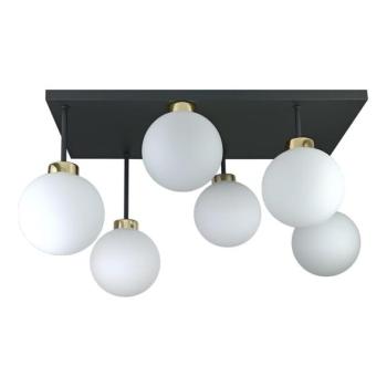 Keter Lighting Felületre szerelhető csillár  DEA 6xE14/60W/230V fekete/arany/fehér  kép