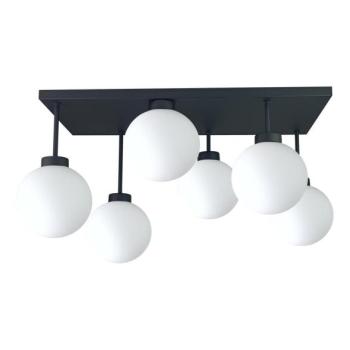 Keter Lighting Felületre szerelhető csillár  DEA 6xE14/60W/230V fekete/fehér  kép