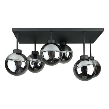 Keter Lighting Felületre szerelhető csillár  DEA 6xE14/60W/230V fekete/füstös fekete  kép