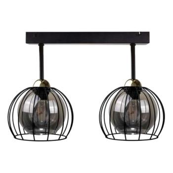 Keter Lighting Felületre szerelhető csillár SOLO BLACK 2xE27/60W/230V fekete/arany  kép