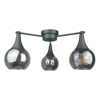 Keter Lighting Felületre szerelhető csillár  STAR 3xE27/60W/230V fekete/füstös fekete  kép