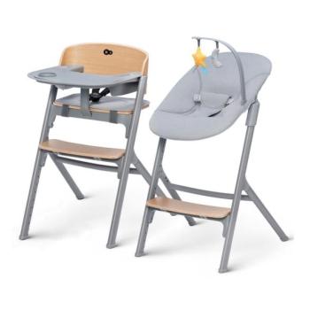 Kinderkraft KINDERKRAFT SELECT 3v1 LIVY Premium tölgy etetőszék + CALMEE pihenőszék  kép