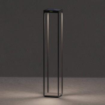 KLEWE LED-es napelemes lámpa RADIA MEGA, antracit, 110 cm, alumínium IP65 kép