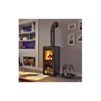 Kratki Kratki KOZA/K5/S/W 7kW acél kandalló kályha, 150mm pr.  kép
