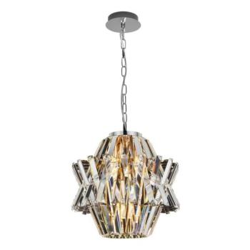  Kristály csillár láncon CROWN 4xE14/40W/230V króm  kép