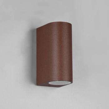Külső fali lámpa Roya, up&downlight, kerek, rozsda kép