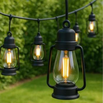  Kültéri dekoratív lánc GIRLAND 20xLED 20m IP44 meleg fehér  kép