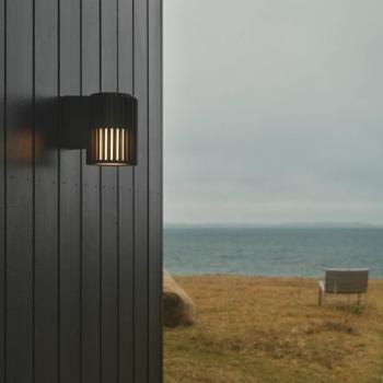 Kültéri fali lámpa Aludra Seaside, alumínium, fekete kép