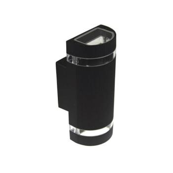  Kültéri fali lámpa KORTEK 2xGU10/30W/230V IP44 fekete  kép