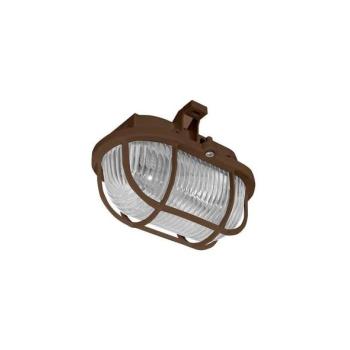  Kültéri mennyezeti lámpa OVAL 1xE27/60W/230V IP44 barna  kép