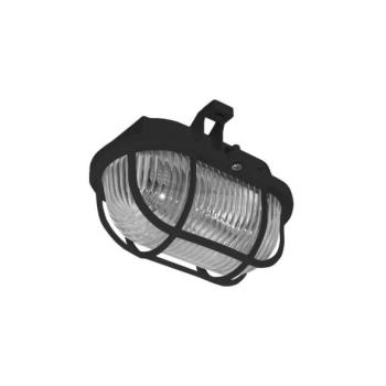  Kültéri mennyezeti lámpa OVAL 1xE27/60W/230V IP44 fekete  kép