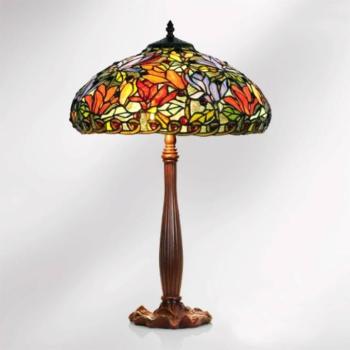 lámpa Elaine Tiffany stílusban, magassága 64 cm kép