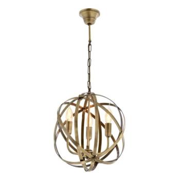  Láncos csillár IRONBALL 3xE27/40W/230V arany  kép