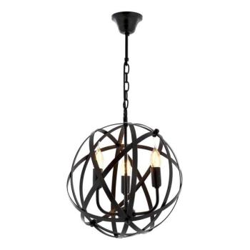  Láncos csillár IRONBALL 3xE27/40W/230V fekete  kép