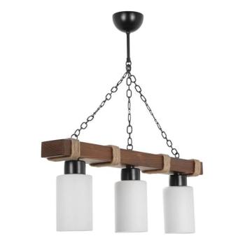  Láncos csillár JASMIN 3xE27/40W/230V barna/fehér  kép