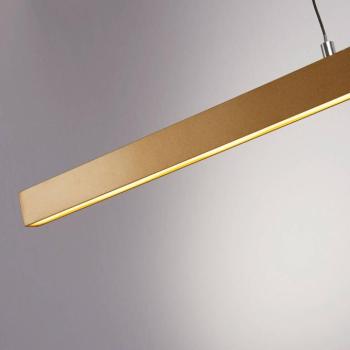 Layla LED-es függőlámpa, lineáris, arany, állítható magasságú, CCT kép