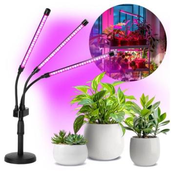  LED állítható asztali növénylámpa VITARO 3xLED/10W/230V fekete  kép