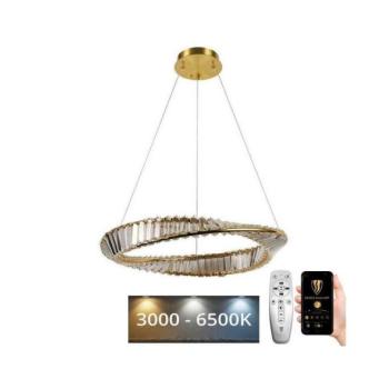  LED állítható fényerejű kristály csillár kábellel LED/40W/230V + DO  kép