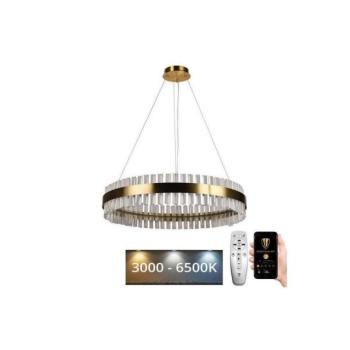  LED állítható fényerejű kristály csillár kábellel LED/55W/230V + DO  kép
