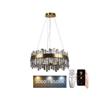  LED állítható fényerejű kristály csillár kábellel LED/80W/230V + DO  kép