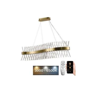  LED állítható fényerejű kristály csillár kábellel LED/95W/230V + DO  kép