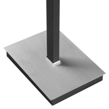 LED álló lámpa Pulse, fekete, magasság 150 cm, fém, olvasólámpa kép