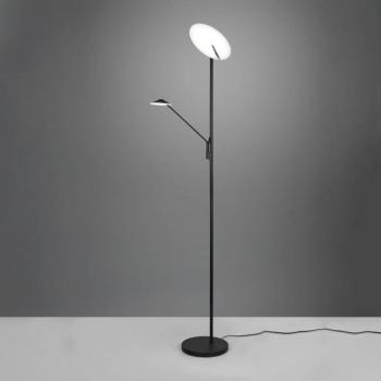 LED állólámpa Brantford olvasólámpa fekete matt kép