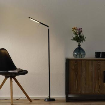 LED állólámpa Filigran, fekete, fényerőszabályozható, állítható kép