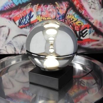 LED asztali lámpa Altaïr ezüst színű Magasság 18 cm Üveg 3,000 K kép