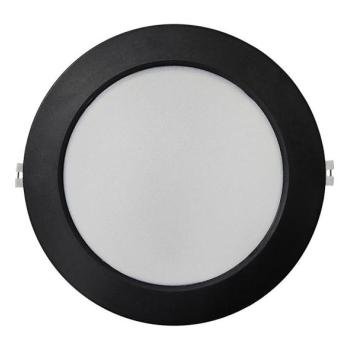  LED Beépíthető lámpa CIRCLE LED/18W/230V 4000K átm. 22 cm fekete  kép