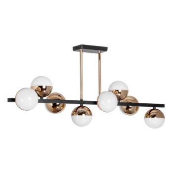  LED csillár rúdon 8xLED/7W/230V arany/fekete  kép