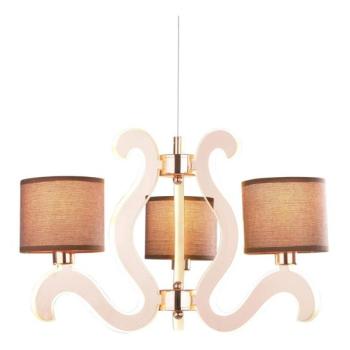  LED Csillár zsinóron AMBROSIA 3xE14/40W/230V + LED/18,4W réz  kép