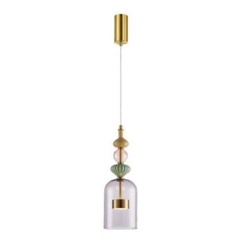  LED Csillár zsinóron ARTE LED/12W/230V átm. 13 cm réz  kép