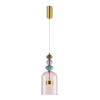  LED Csillár zsinóron ARTE LED/12W/230V átm. 16 cm réz  kép