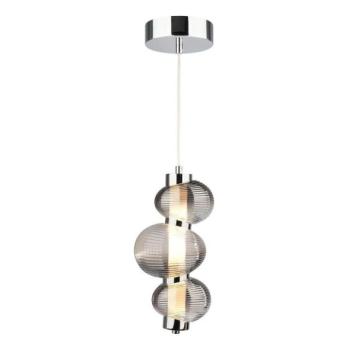  LED Csillár zsinóron BOLLA LED/12W/230V átm. 16 cm füstös  kép