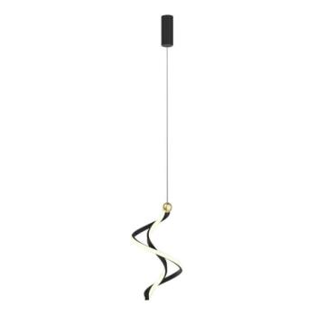  LED Csillár zsinóron COLIA LED/19W/230V fekete/arany  kép