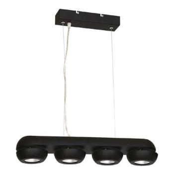  LED Csillár zsinóron FLARE 4xLED/10W/230V fekete  kép