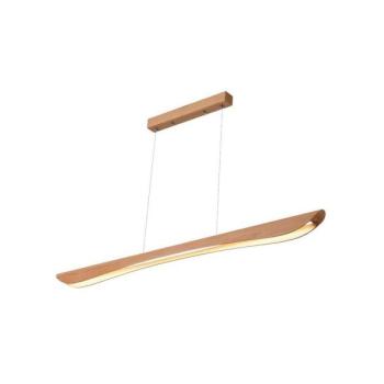  LED Csillár zsinóron LED/22W/230V 4000K 120 cm bükkfa/tömör fa  kép