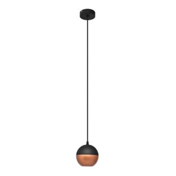  LED Csillár zsinóron MIDWAY 1xGU10/4,8W/230V fekete/réz  kép