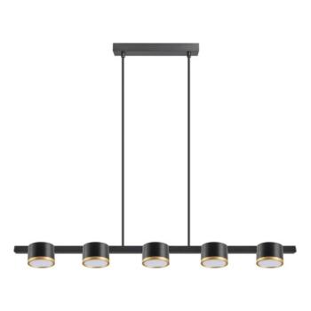  LED Csillár zsinóron MIRELLA 5xGX53/6W/230V fekete  kép