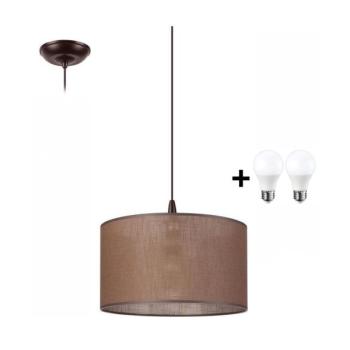  LED Csillár zsinóron NOEL 1xE27/60W/230V barna  kép
